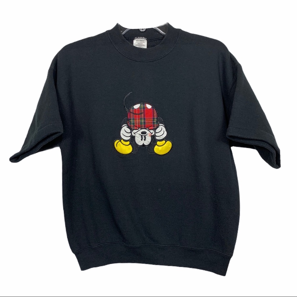🖤Old School Mickey Mouse Short Sleeve Sweat…